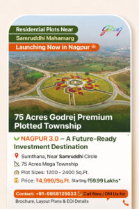 Launching now in nagpur godrej plots