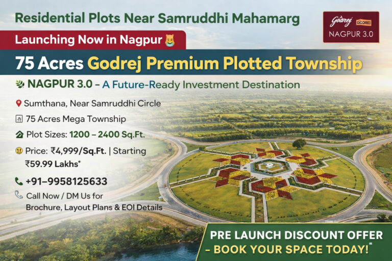 Launching now in nagpur godrej plots 3.0