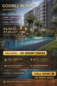 Is there parking available at godrej altus vastrapur ahmedabad