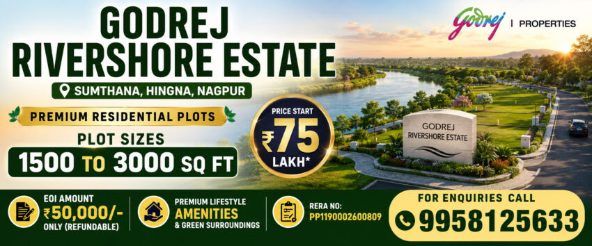 Godrej rivershore estate banner nagpur real estate for sale
